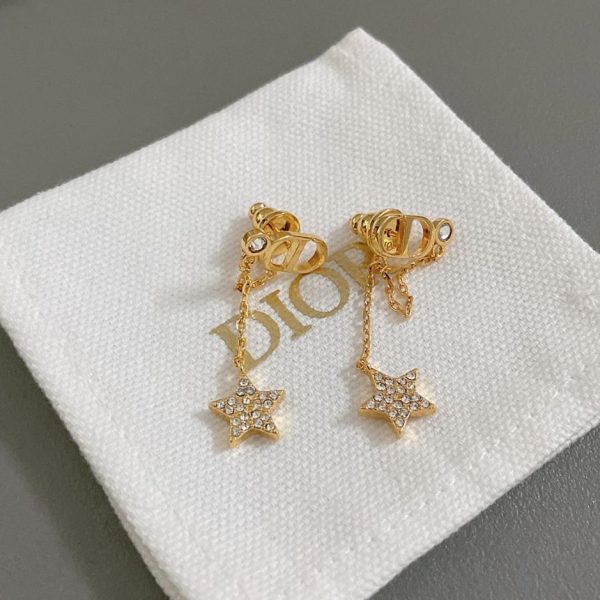 Boucles d'oreilles pampilles étoile Dior