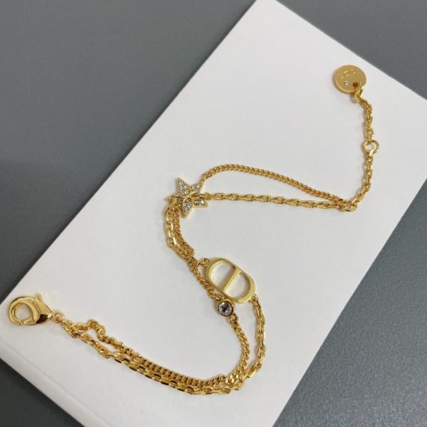 Bracelet étoile Dior double épaisseur D