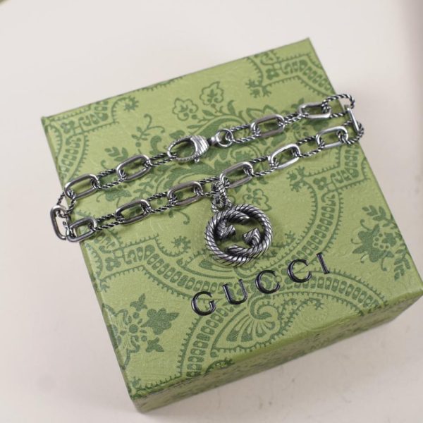 Bracelet double g entrelacé Gucci