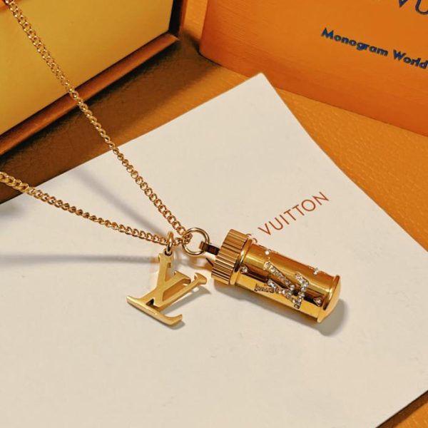 LOUIS VUITTON collier flacon de parfum diamant