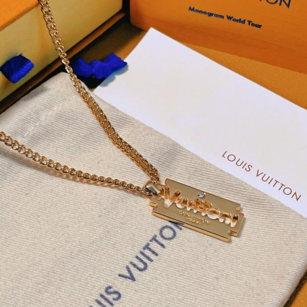 Collier homme petit modèle lame en or LOUIS VUITTON