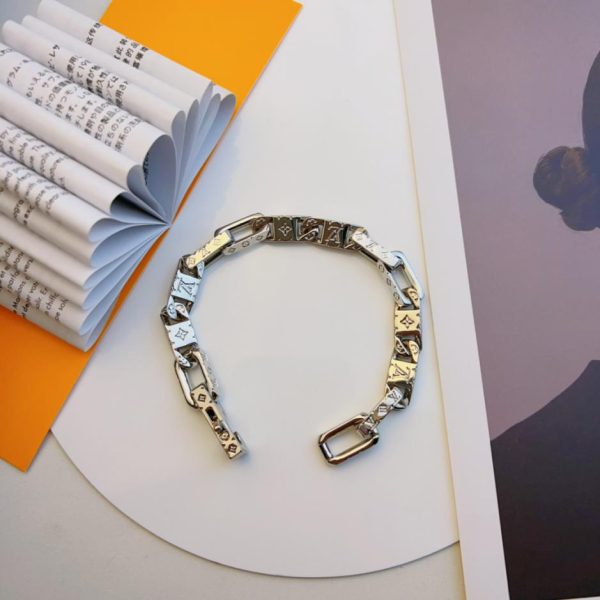 LOUIS VUITTON bracelet Damier chain
