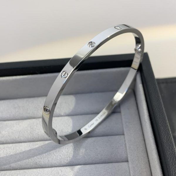 Bracelet Love à six diamants version étroite Cartier