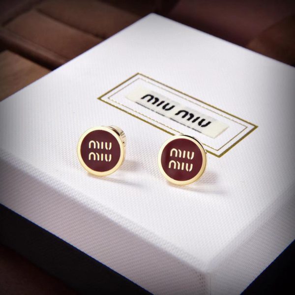 Boucles d'oreilles rondes Miu Miu