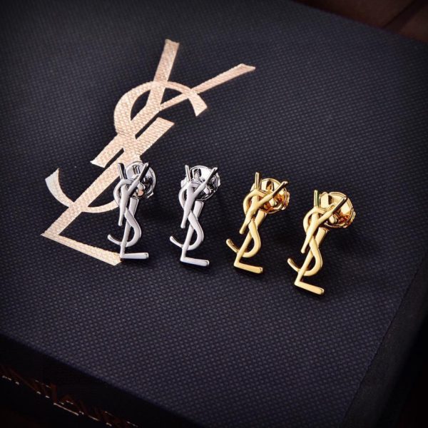 Boucles d'oreilles lettre YSL