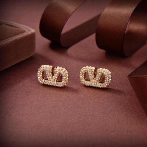 Boucles d'oreilles mi-perles mi-diamant Valentino