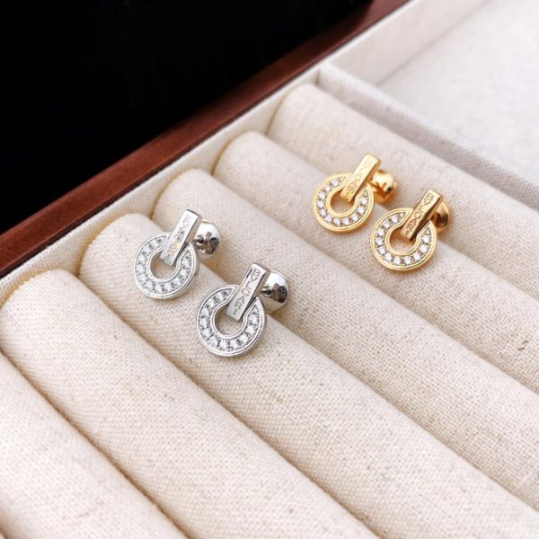 Boucles d'oreilles gâteau rondes Bvlgari BV