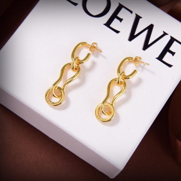 LOEWE nouvelles boucles d'oreilles en or