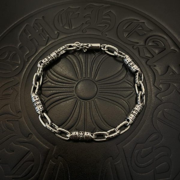 Bracelet fermoir guirlande croix vintage Chrome Hearts