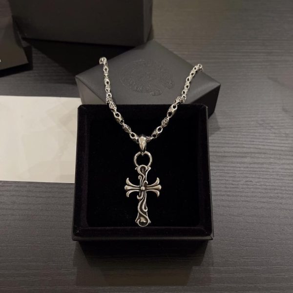 Collier Coeurs Chromés