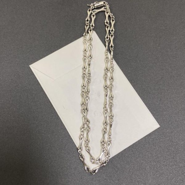 Collier Coeurs Chromés