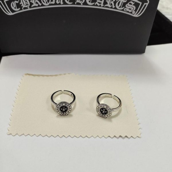 Bague Coeurs Chromés