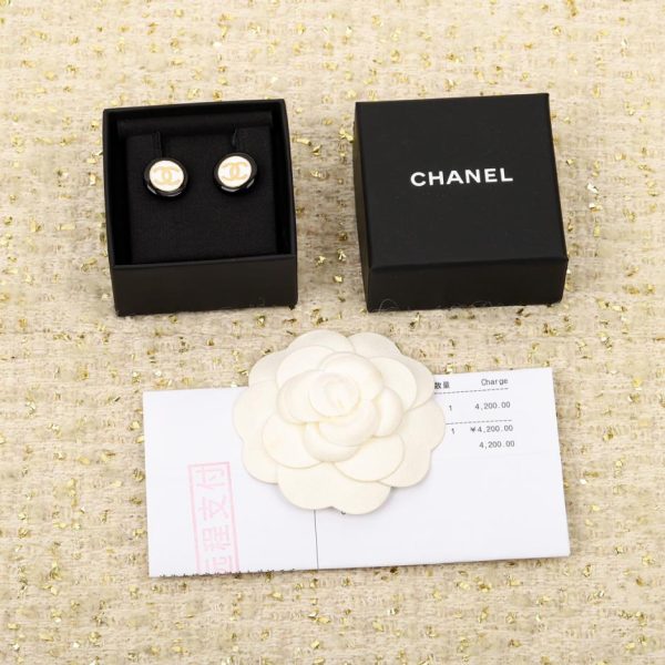 Boucles d'oreilles double c à huile goutte à goutte Chanel