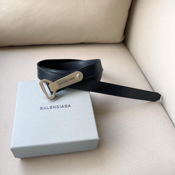 Ceinture Balenciaga unie 3.cm