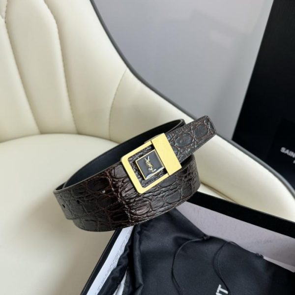 Ceinture femme Saint Laurent largeur 3,0 cm