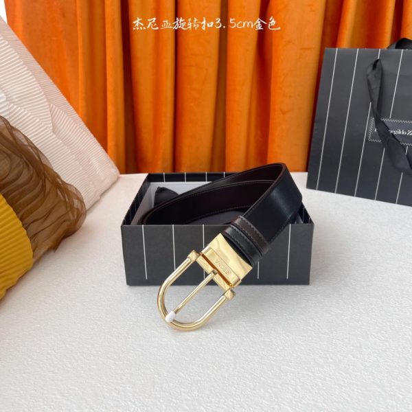 Boucle ardillon boutique Zegna réversible