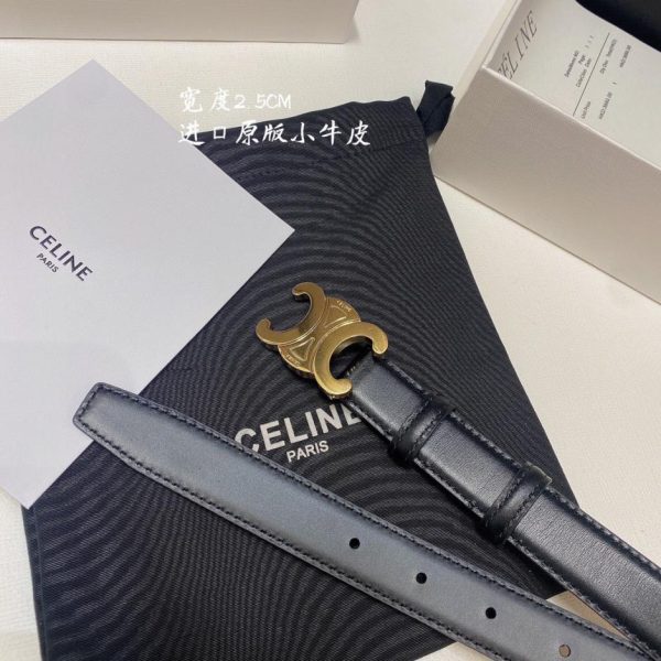 Ceinture Céline largeur 2,5 boucle dorée originale