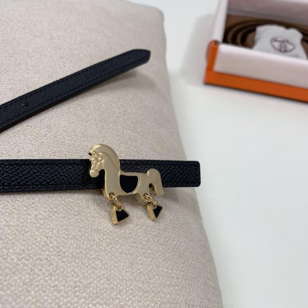 Hermes women's thin belt