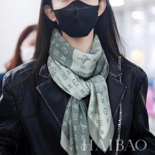 Foulard carré en cachemire Louis Vuitton