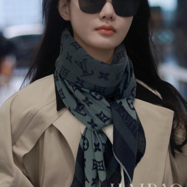 Foulard carré en cachemire Louis Vuitton
