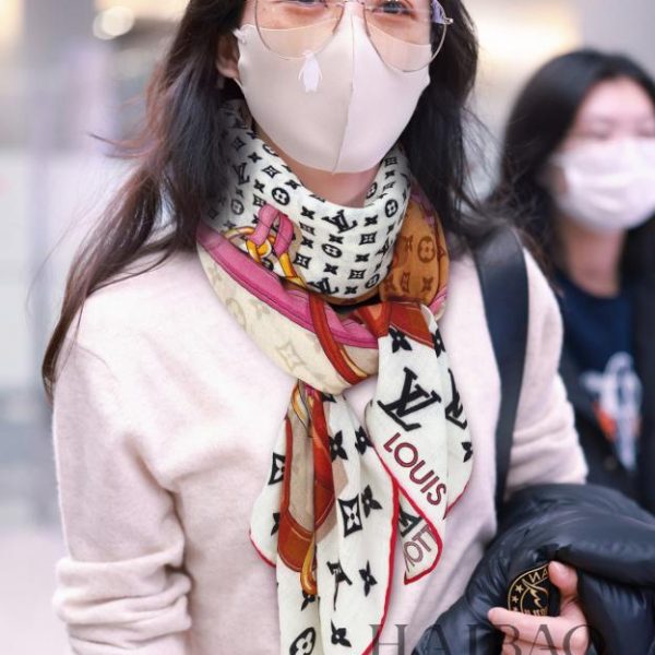 Foulard carré en cachemire Louis Vuitton