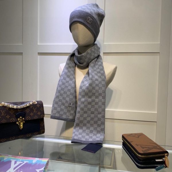 Chapeau + écharpe de la série costume Louis Vuitton