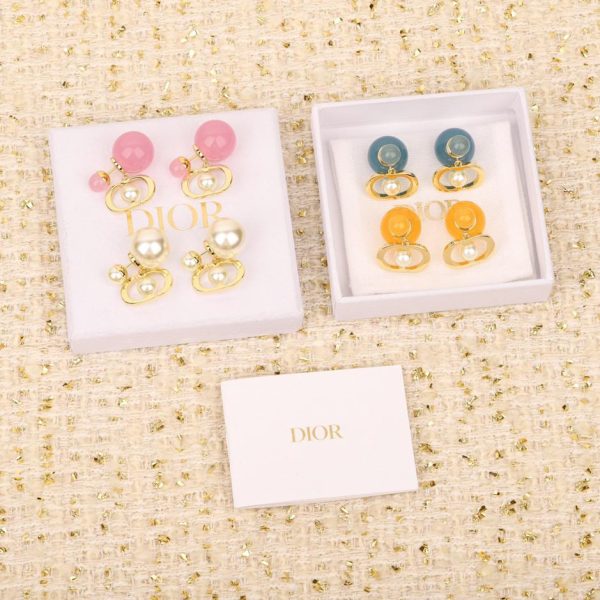 Boucles d'oreilles doubles perles Dior Candy