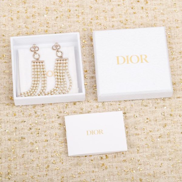 Boucles d'oreilles perles Dior