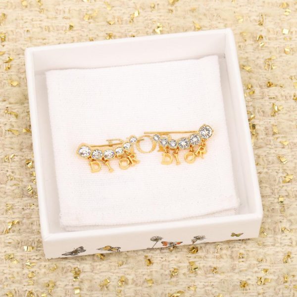 Boucles d'oreilles en strass Dior