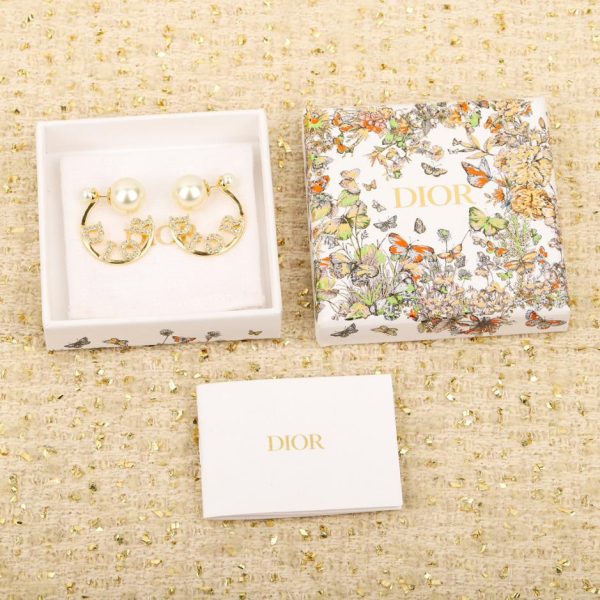 Dior nouvelles boucles d'oreilles en perles