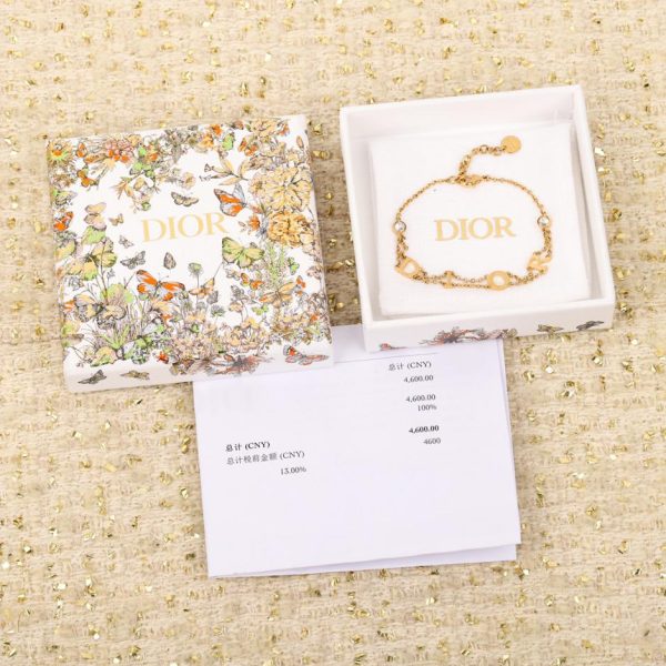 Bracelet double épaisseur lettre Dior