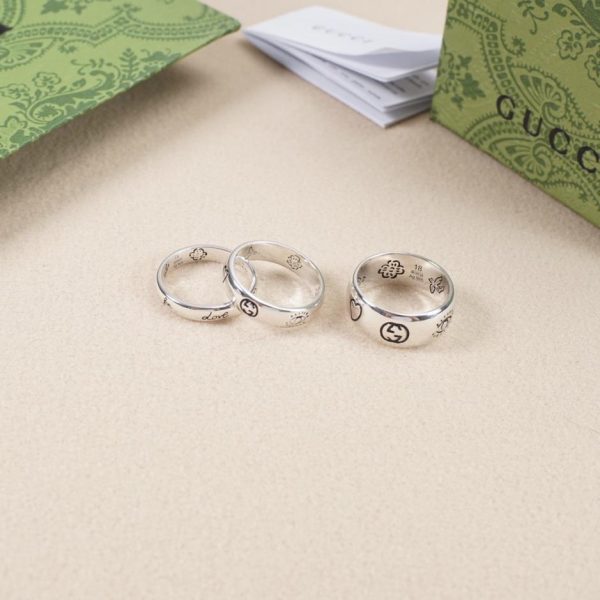 Bague fleur et oiseau Gucci