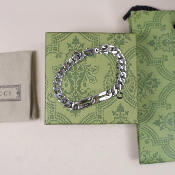 Bracelet entrelacé double g Gucci