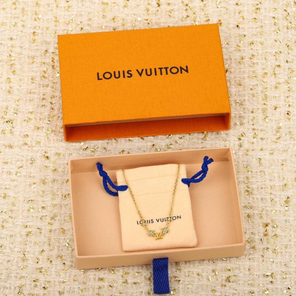 Collier à logo petite fleur LV