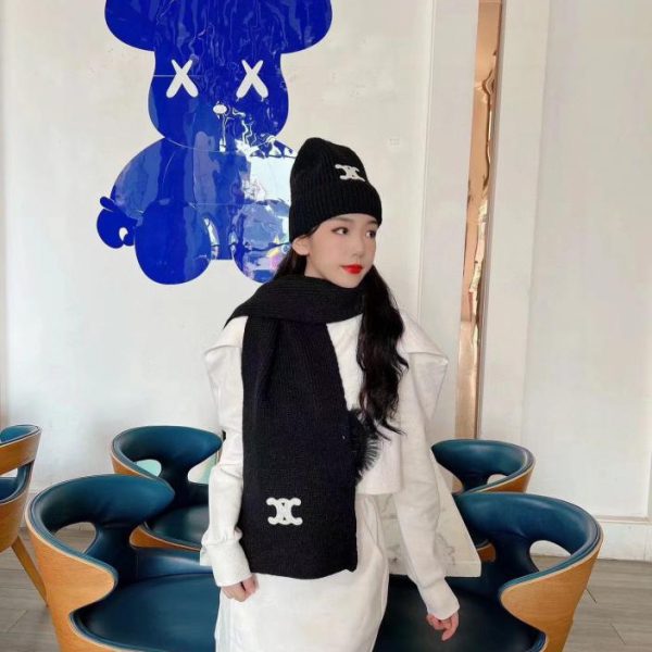 Céline nouvelle écharpe de chapeau de costume classique