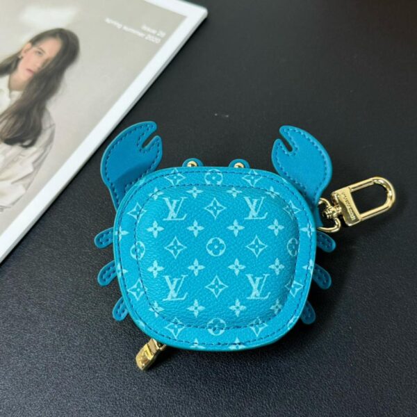Louis Vuitton Petit Crabe Casque Sac Porte-clés Charm (152E)