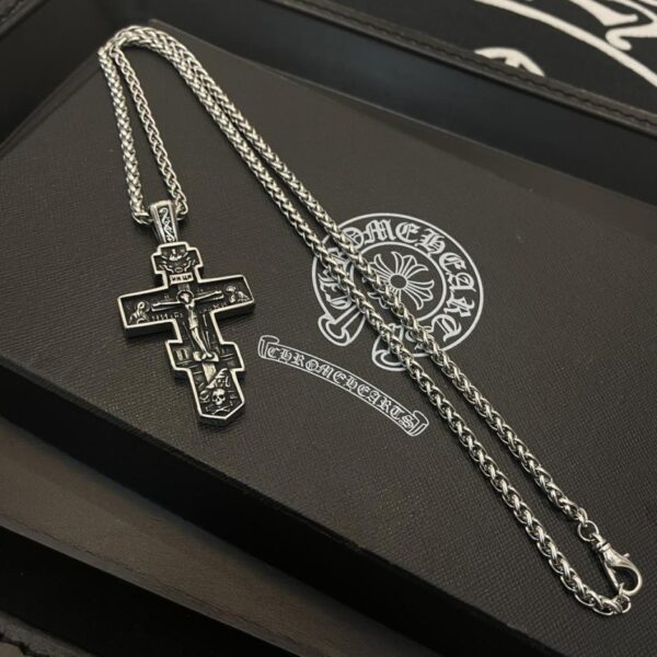 [Qualité comptoir] Nouveau collier avec pendentif croix Chrome Hearts (276A)