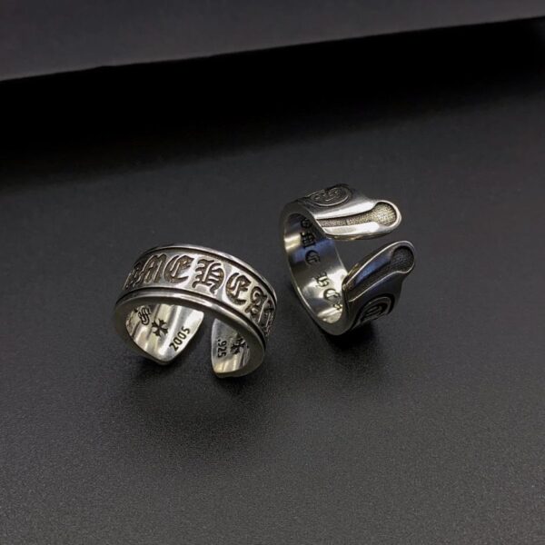 Bague coeur corbeau (59F9)