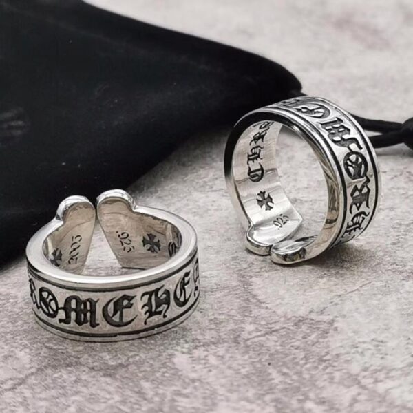 Anneau ouvert à défilement Chrome Hearts (519C)