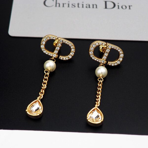 Boucles d'oreilles pendantes Dior D CD (AA1E)