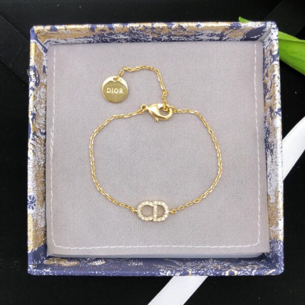 Bracelet diamant Dior CD mini bracelet de la même matière au comptoir (C1C3)