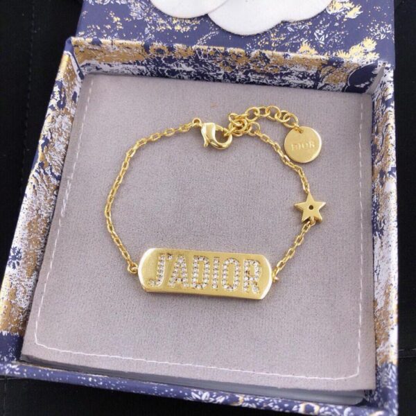 Bracelet étoile chaîne CD Dior (6FEE)