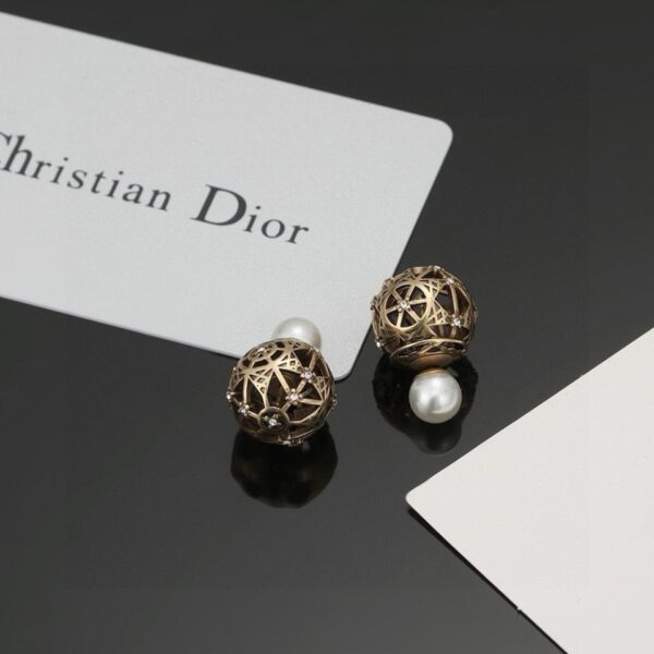 Boucles d'oreilles à tige vintage Dior New Hollow DIOR (F963)