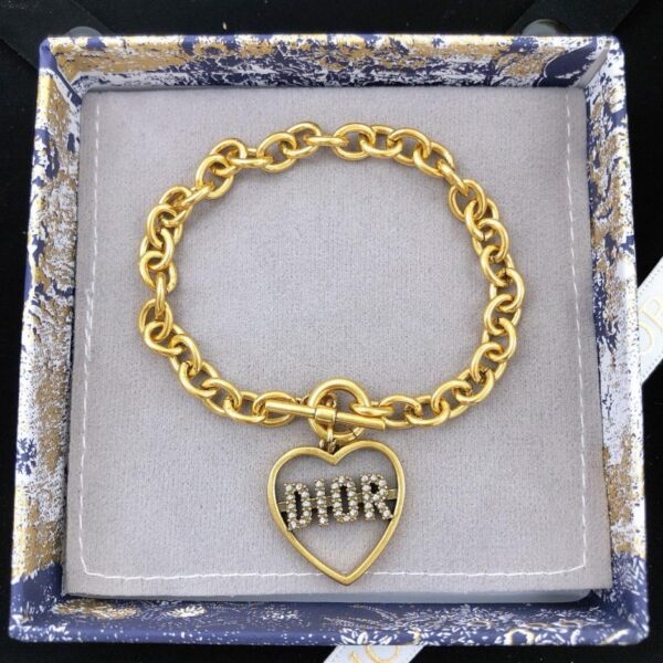 Bracelet diamant micro-serti pendentif Love Star DIOR (54DB)