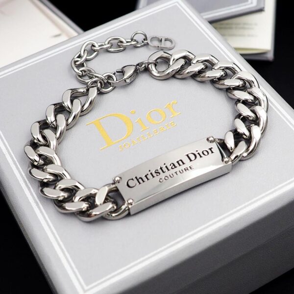 Bracelet en jean lettre Dior argent (BA0B)