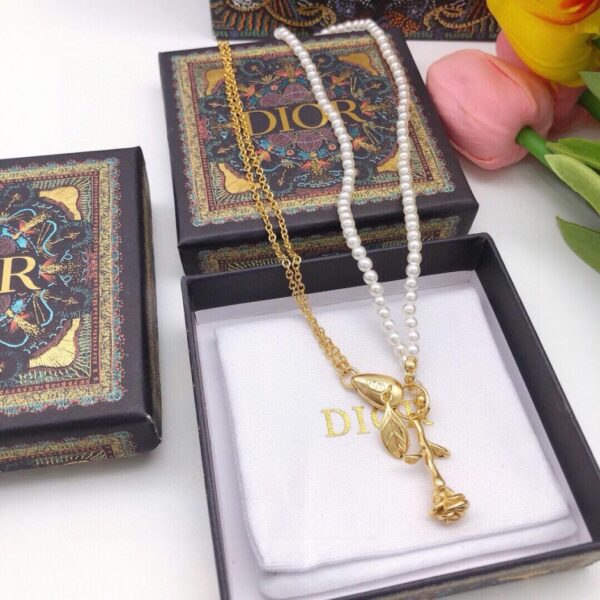Collier Dior Perle Rose (83FB)