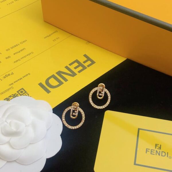 Boucles d'oreilles logo FENDI (3FF7)
