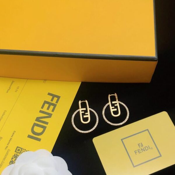Boucles d'oreilles logo FENDI (B263)