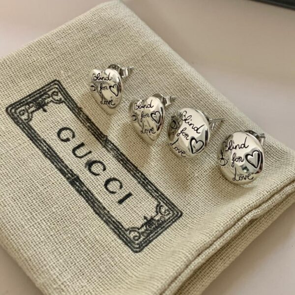 [Argent sterling 925 intégral] Bague fleur et oiseau Gucci Boucles d'oreilles Love Fearless Série Fleur et Oiseau (2884)