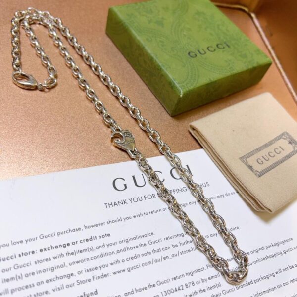 Gucci dernier collier série Anger Forest design double g (9F24)